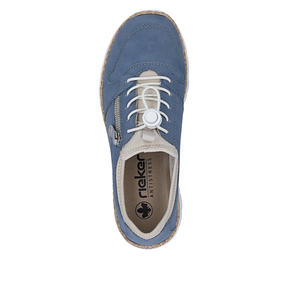 Rieker N42G0 Slip On Shoe - Blue - image 005 |ww_colour=blue|ww_order=005|