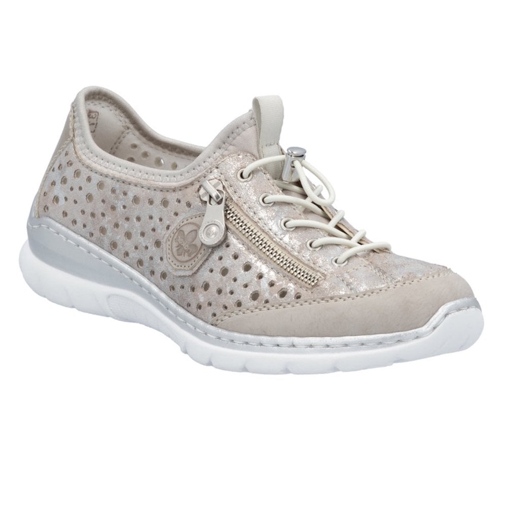 Rieker L32P6 Slip On Casual Shoe - Metallic - image 001 |ww_colour=metallic|ww_order=001|