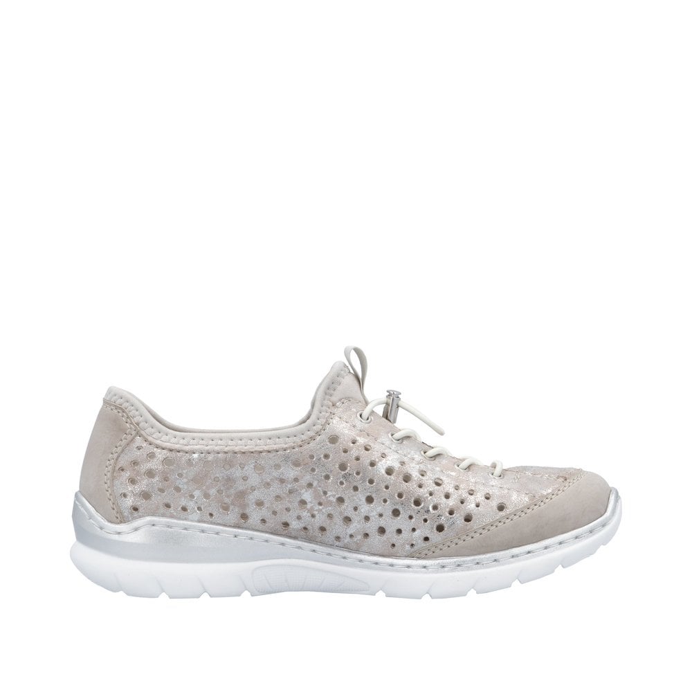 Rieker L32P6 Slip On Casual Shoe - Metallic - image 002 |ww_colour=metallic|ww_order=002|