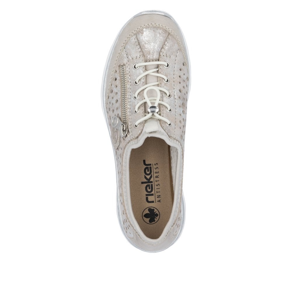 Rieker L32P6 Slip On Casual Shoe - Metallic - image 007 |ww_colour=metallic|ww_order=007|