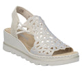 Rieker 67465 Wedge Sparkle Embellished  Sandal - Beige - image 001 |ww_colour=beige|ww_order=001|