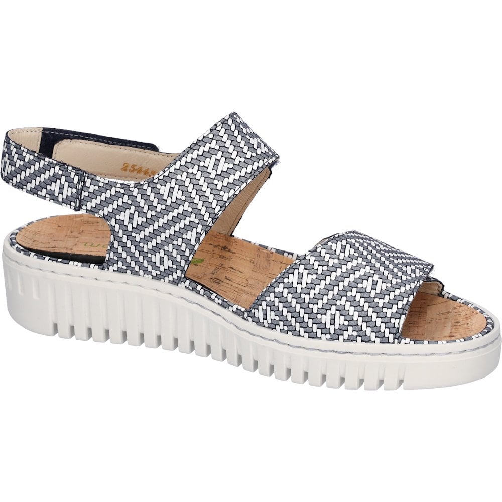 Waldlaufer 955001 Willow Adjustable Sandal - Marine - image 002 |ww_colour=marine|ww_order=002|