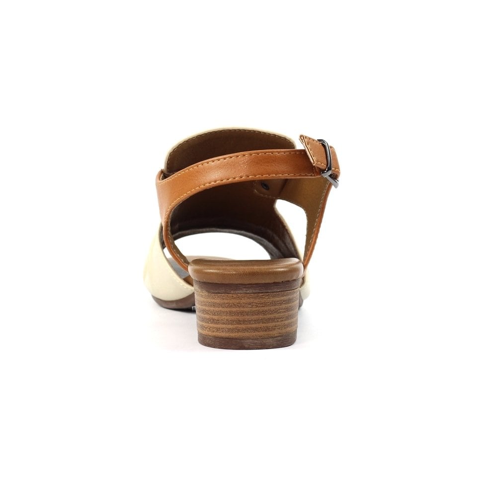Lunar Jaden Leather Lazy Dogz Sandal - Beige - image 003 |ww_colour=beige|ww_order=003|