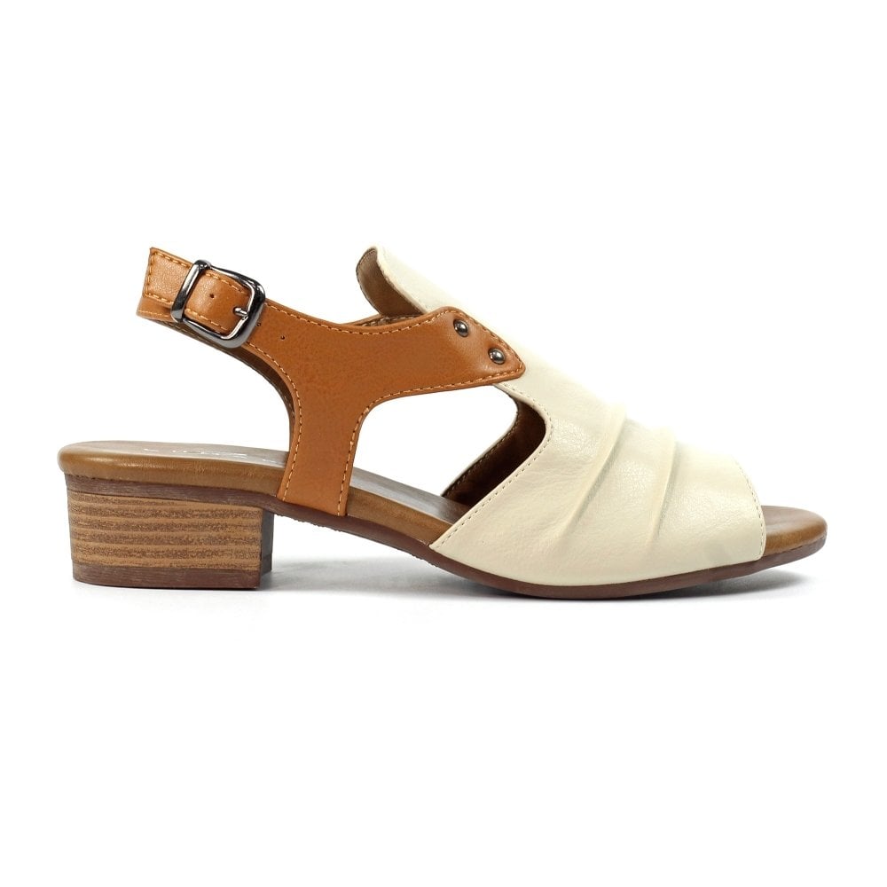 Lunar Jaden Leather Lazy Dogz Sandal - Beige - image 006 |ww_colour=beige|ww_order=006|