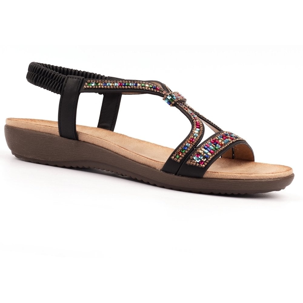 Lunar Novi Sandal - Black - image 001 |ww_colour=black|ww_order=001|
