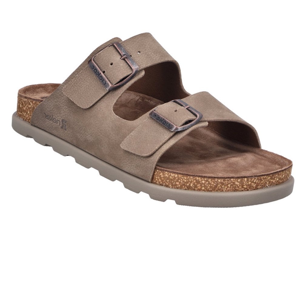 Rieker 21190 Extra Wide Buckle Sandal - Beige - image 001 |ww_colour=beige|ww_order=001|