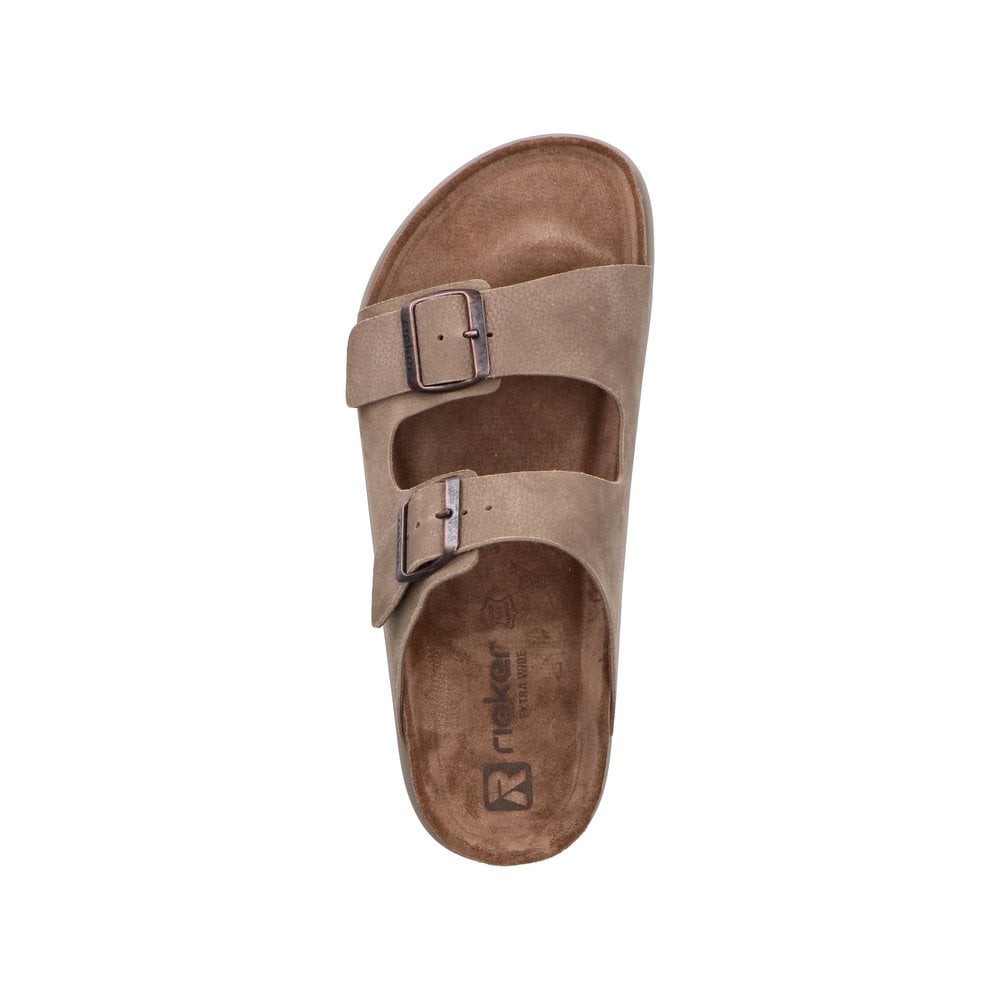 Rieker 21190 Extra Wide Buckle Sandal - Beige - image 002 |ww_colour=beige|ww_order=002|