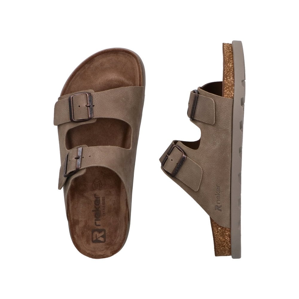 Rieker 21190 Extra Wide Buckle Sandal - Beige - image 009 |ww_colour=beige|ww_order=009|