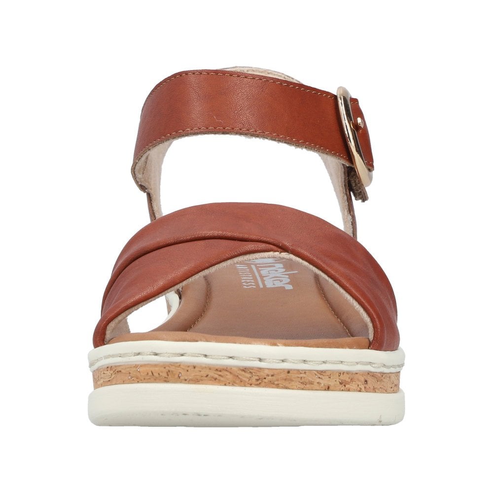 Rieker V4191 Touch Strap Wedge Sandal - Brown - image 006 |ww_colour=brown|ww_order=006|