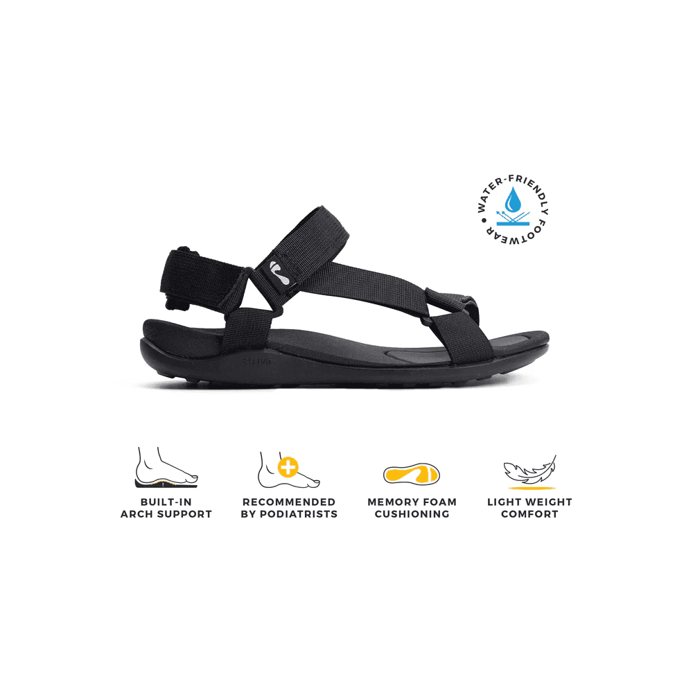 Strive Drift II Arch Support Sandals - Black - image 002 |ww_colour=black|ww_order=002|