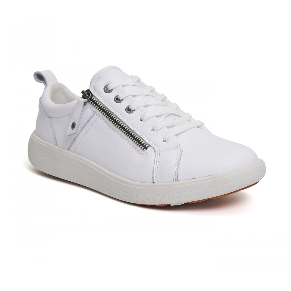 Strive Talia Arch Support Zip/Lace-up - White - image 001 |ww_colour=white|ww_order=001|