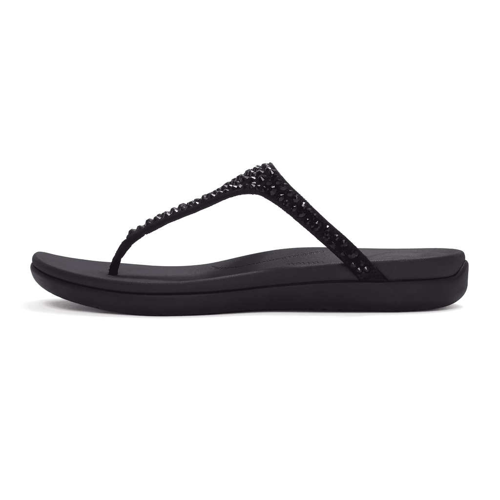 Fitflop Solay Mixed Crystal Toe Post Sandal - Black - image 002 |ww_colour=black|ww_order=002|