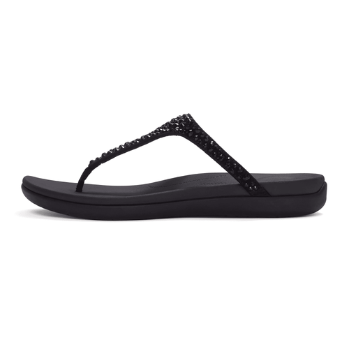Fitflop Solay Mixed Crystal Toe Post Sandal - Black - image 002 |ww_colour=black|ww_order=002|