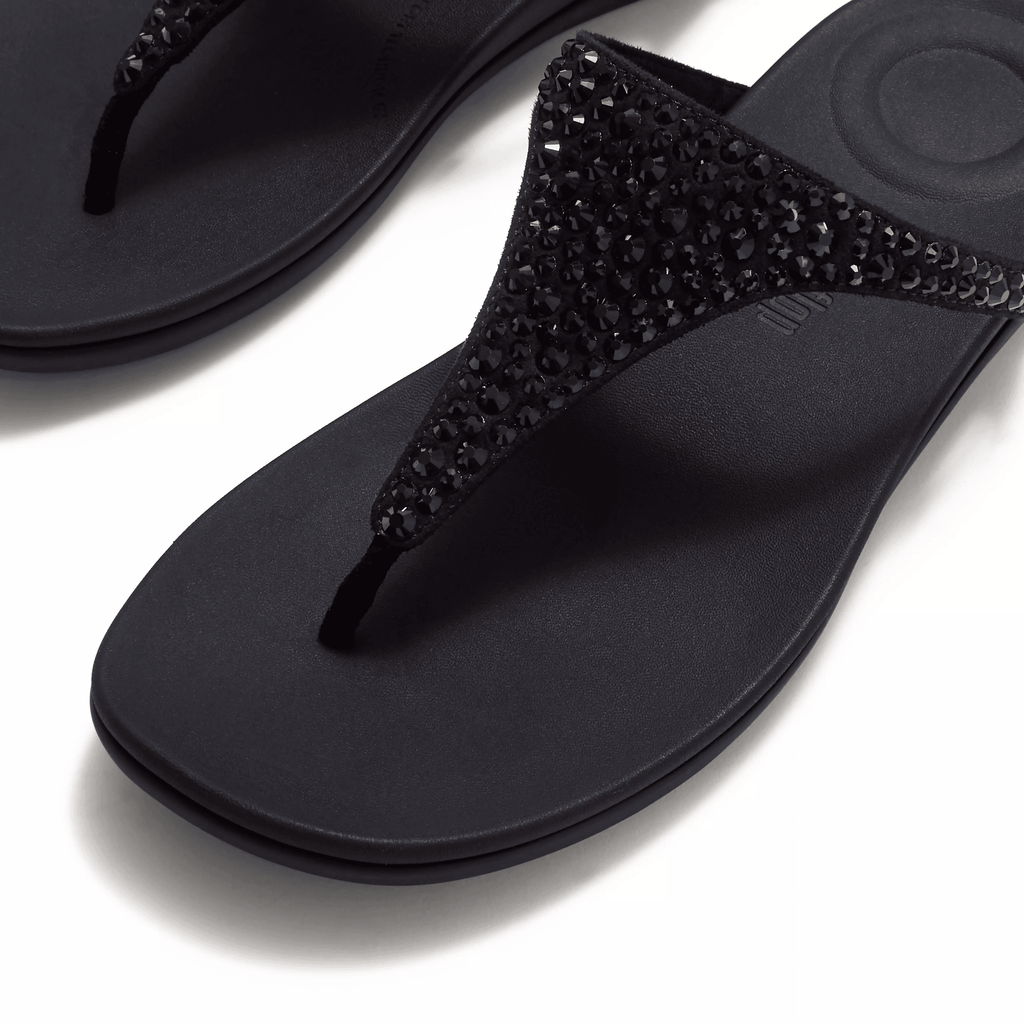 Fitflop Solay Mixed Crystal Toe Post Sandal - Black - image 001 |ww_colour=black|ww_order=001|