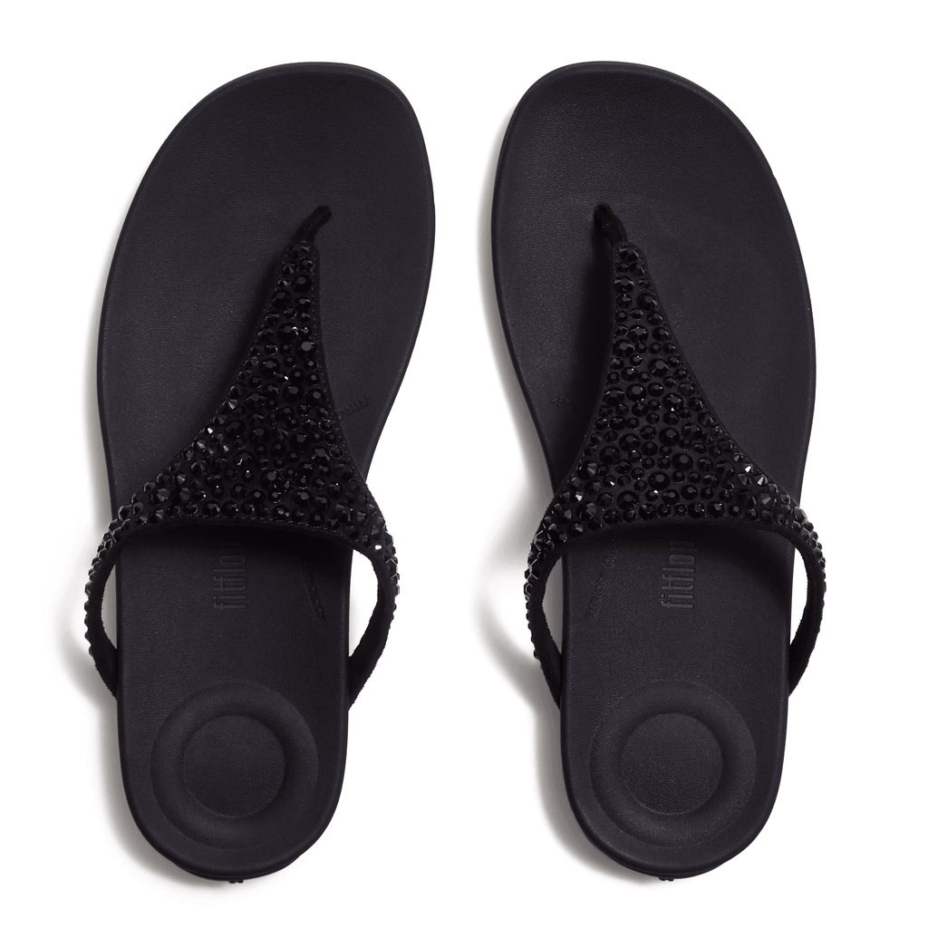 Fitflop Solay Mixed Crystal Toe Post Sandal - Black - image 005 |ww_colour=black|ww_order=005|