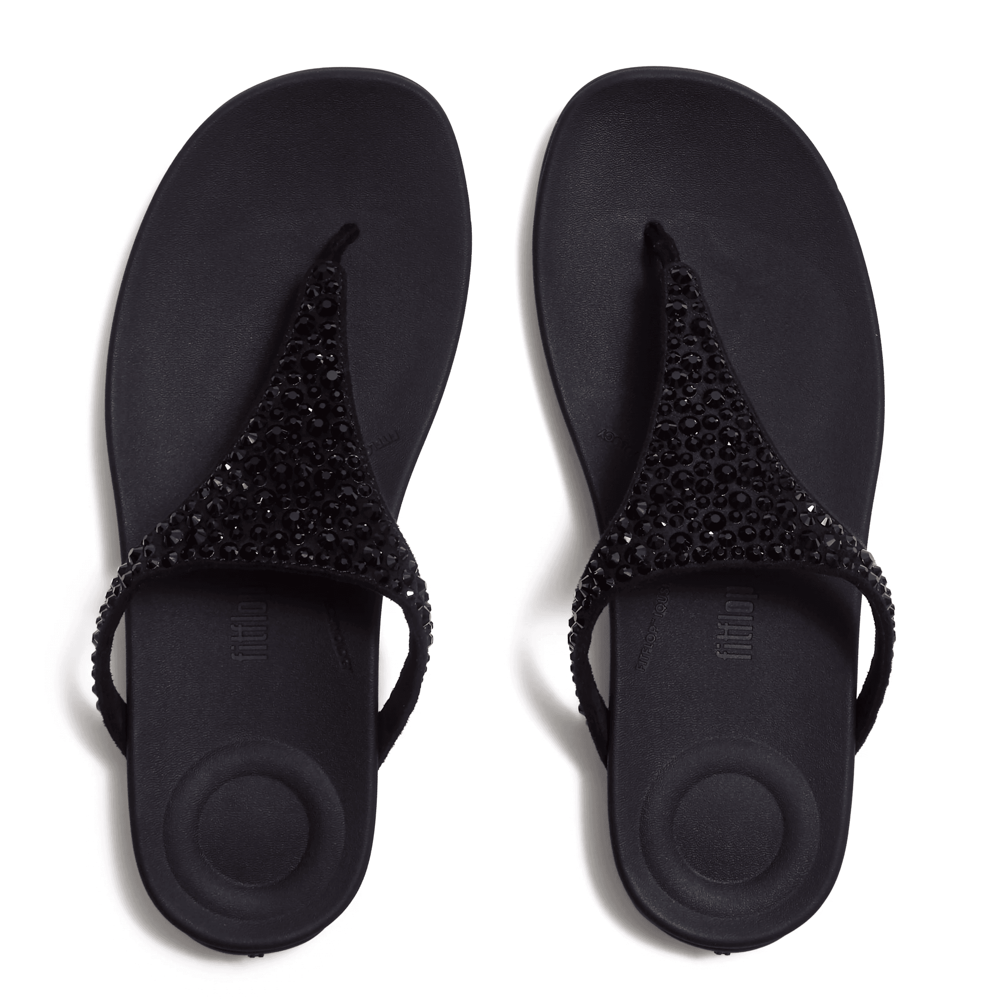 Fitflop Solay Mixed Crystal Toe Post Sandal - Black - image 005 |ww_colour=black|ww_order=005|