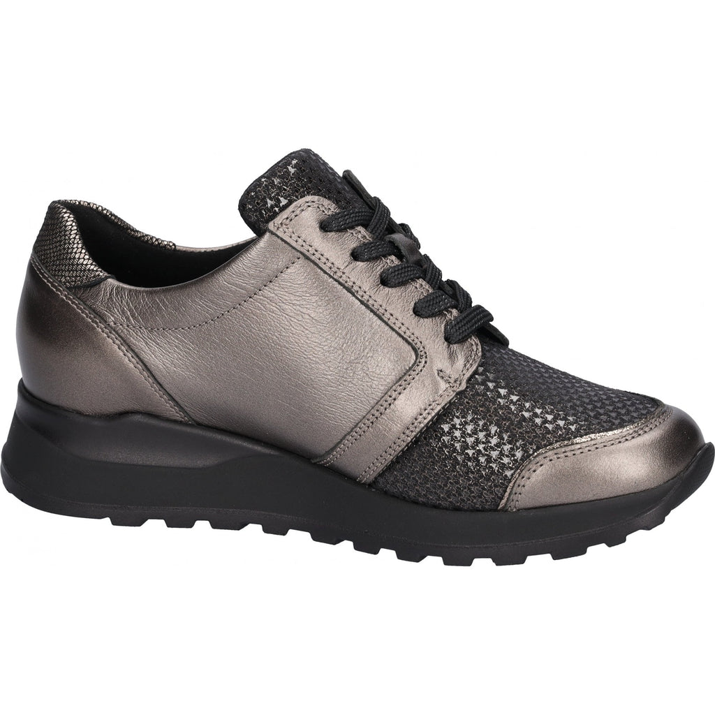 Waldlaufer Hiroko Lace Up & Zip Fastening - Anthracite - image 002 |ww_colour=anthracite|ww_order=002|