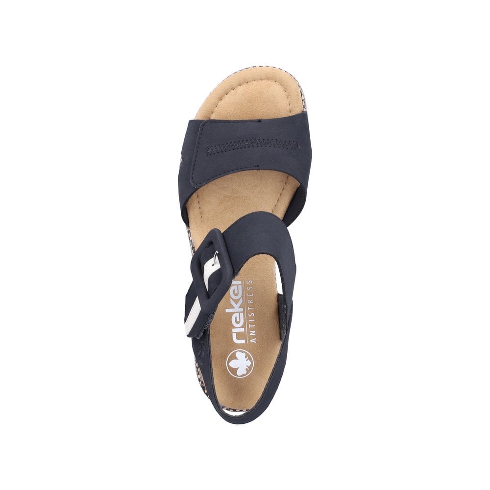 Rieker 69450 Hook & Loop Adjustable Wedge Sandals - Blue - image 008 |ww_colour=blue|ww_order=008|
