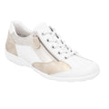 Remonte R3410 Lace & Zip Up Casual Shoe - White Combi - image 001 |ww_colour=white-combi|ww_order=001|