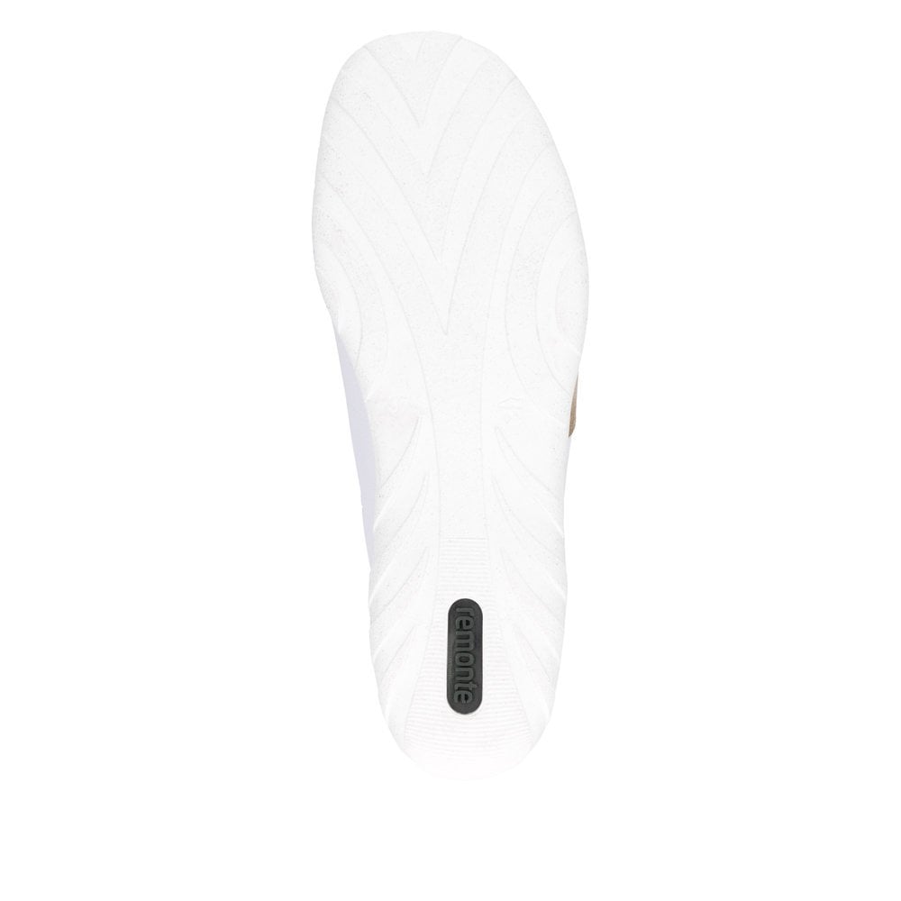Remonte R3410 Lace & Zip Up Casual Shoe - White Combi - image 003 |ww_colour=white-combi|ww_order=003|