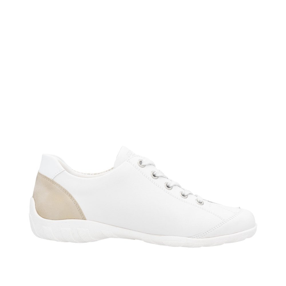 Remonte R3410 Lace & Zip Up Casual Shoe - White Combi - image 006 |ww_colour=white-combi|ww_order=006|