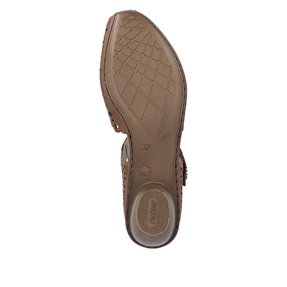 Rieker 43753 Heeled Summer Shoe - Brown - image 007 |ww_colour=brown|ww_order=007|