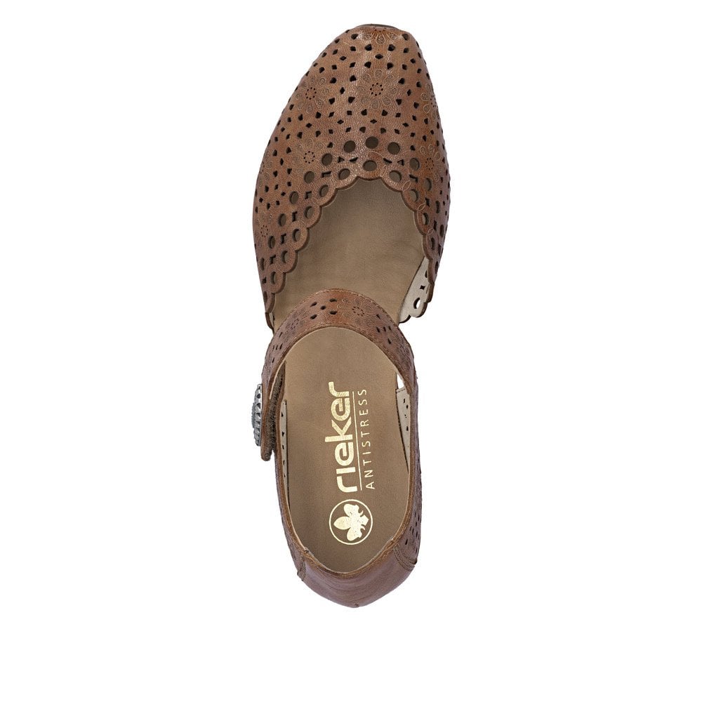 Rieker 43753 Heeled Summer Shoe - Brown - image 008 |ww_colour=brown|ww_order=008|