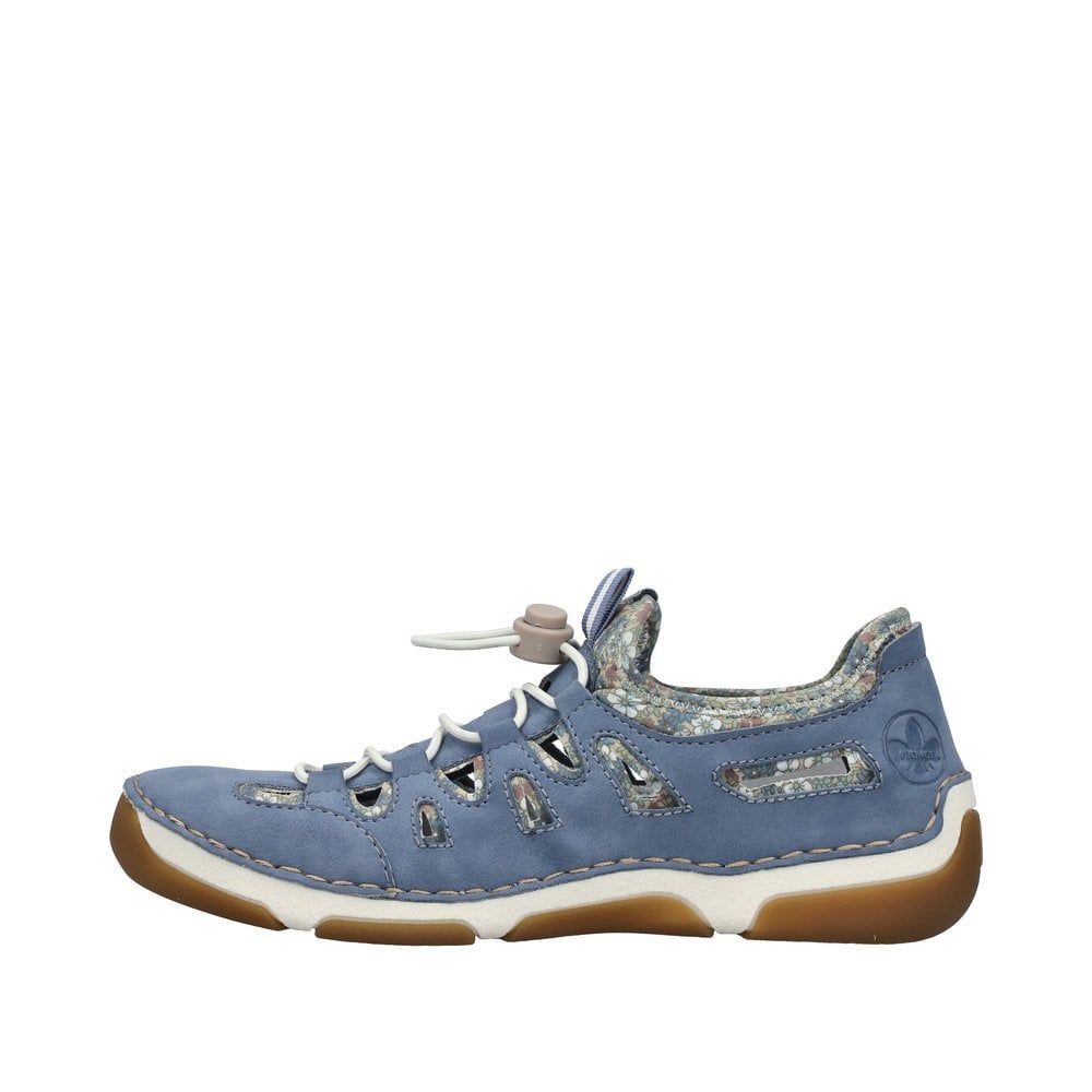 Rieker 55956 Slip On Summer Shoe - Blue - image 002 |ww_colour=blue|ww_order=002|