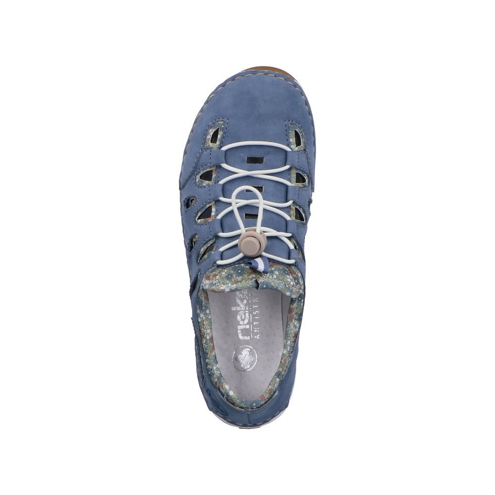 Rieker 55956 Slip On Summer Shoe - Blue - image 003 |ww_colour=blue|ww_order=003|
