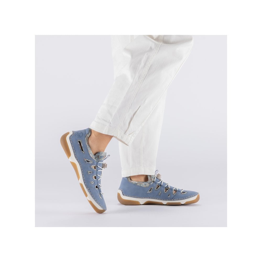 Rieker 55956 Slip On Summer Shoe - Blue - image 008 |ww_colour=blue|ww_order=008|