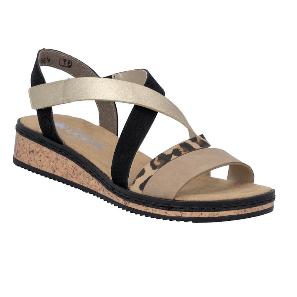 Rieker V3663 Hook & Loop Fastening Sandal - Multi - image 002 |ww_colour=multi|ww_order=002|