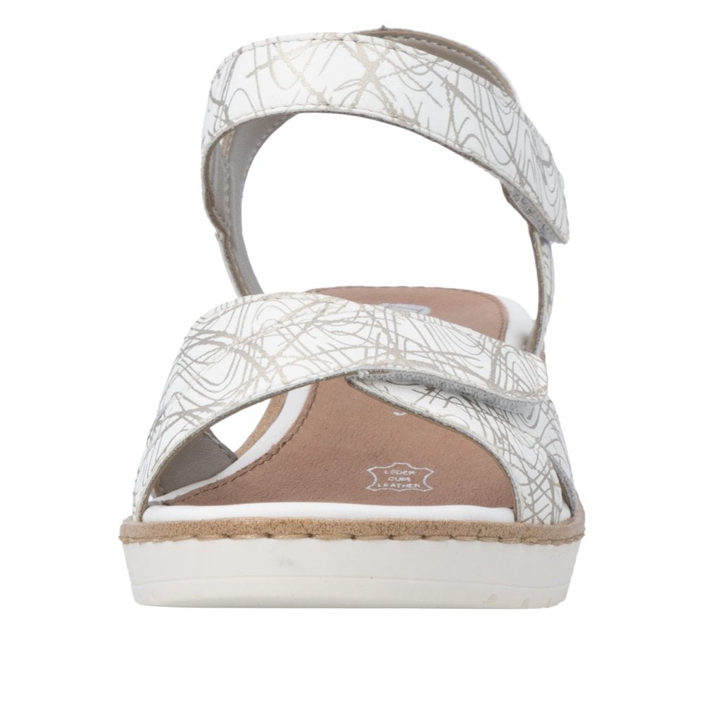 Remonte R6252 Adjustable Wedge Sandal - White Combi - image 004 |ww_colour=white-combi|ww_order=004|
