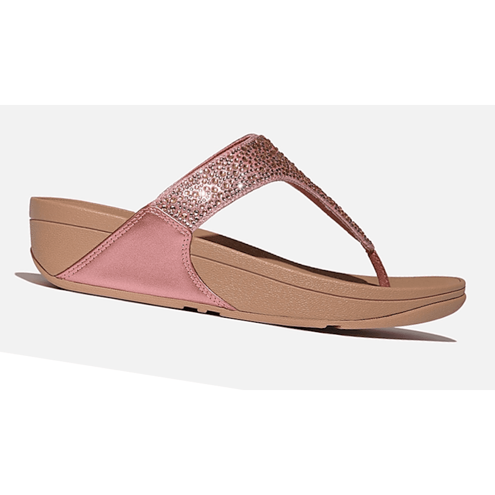 Fitflop Lulu Crystal-Mix Toe Post Sandal - Rose - image 001 |ww_colour=rose|ww_order=001|