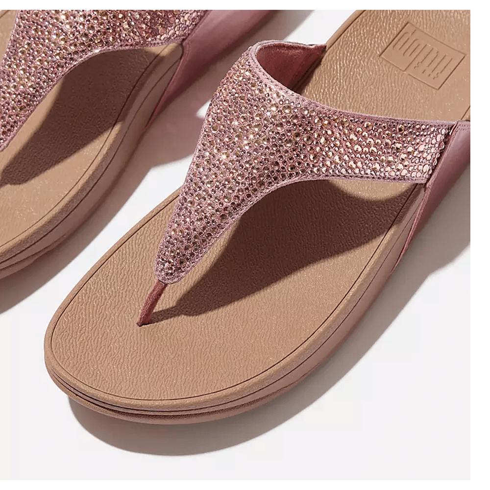 Fitflop Lulu Crystal-Mix Toe Post Sandal - Rose - image 002 |ww_colour=rose|ww_order=002|
