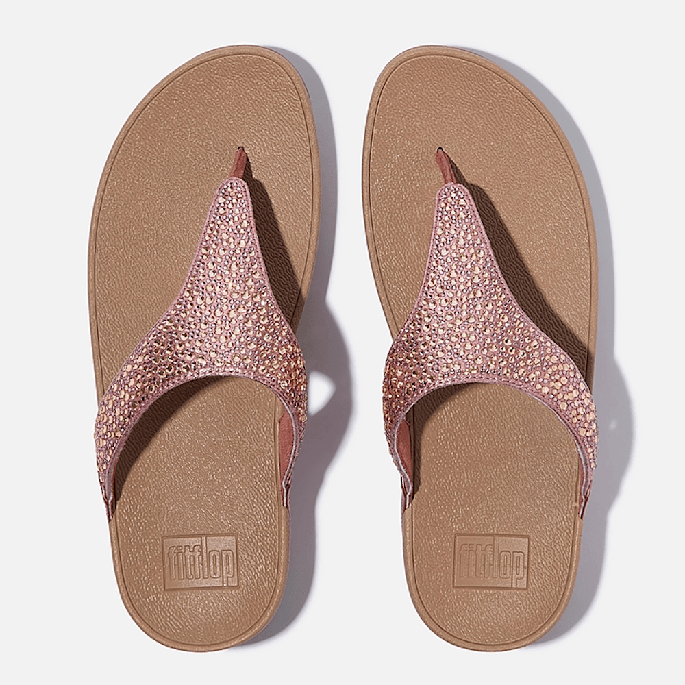 Fitflop Lulu Crystal-Mix Toe Post Sandal - Rose - image 003 |ww_colour=rose|ww_order=003|