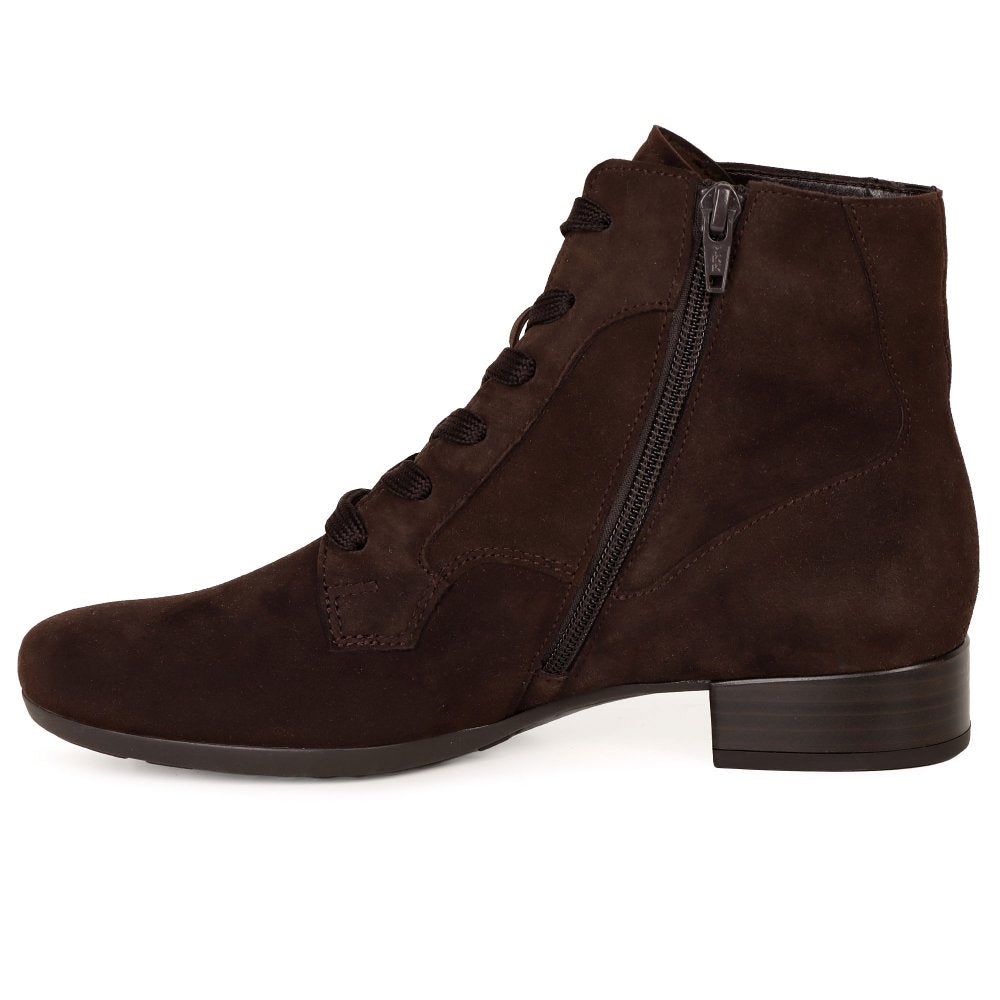 Gabor 8031.04.004 Balban Mocca H Fit Suede Ankle Boot