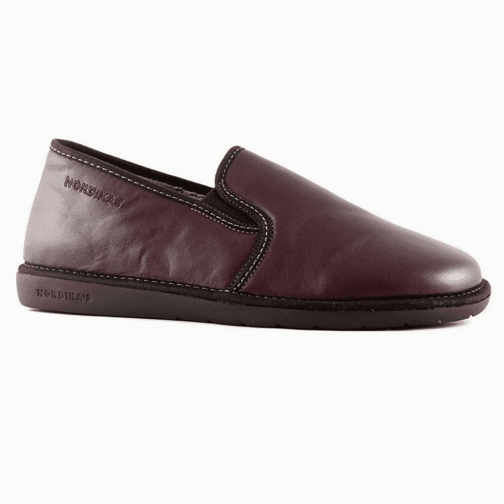 Nordikas Mens 663 Full Leather Slipper - Burdeos/Burgundy - image 001 |ww_colour=burdeos-burgundy|ww_order=001|