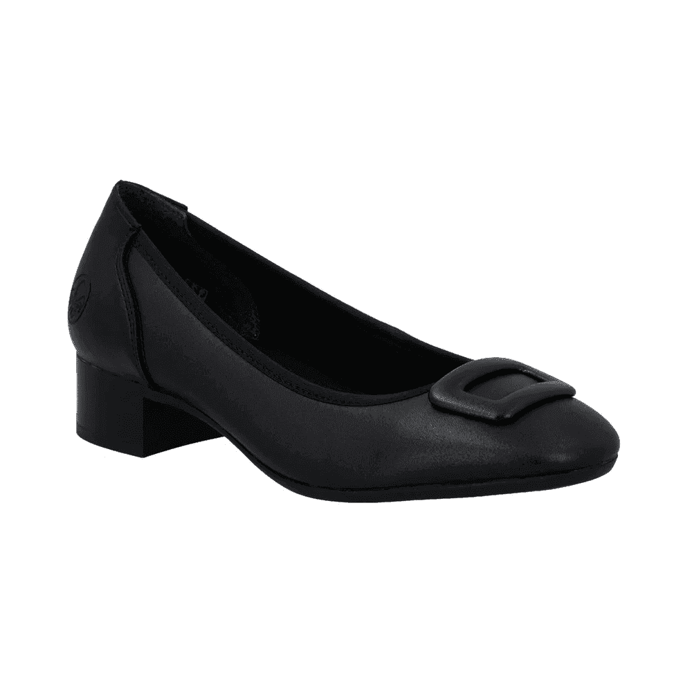 Rieker 43453-00 Extra Wide Court Shoe - Black - image 001 |ww_colour=black|ww_order=001|