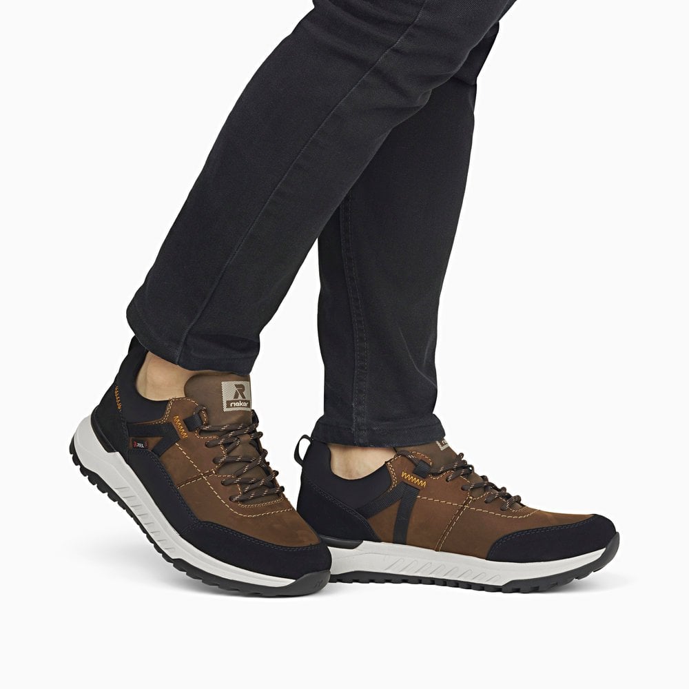 Rieker U0100 Water Resistant Lace Up Shoe - Brown Combi - image 010 |ww_colour=brown-combi|ww_order=010|