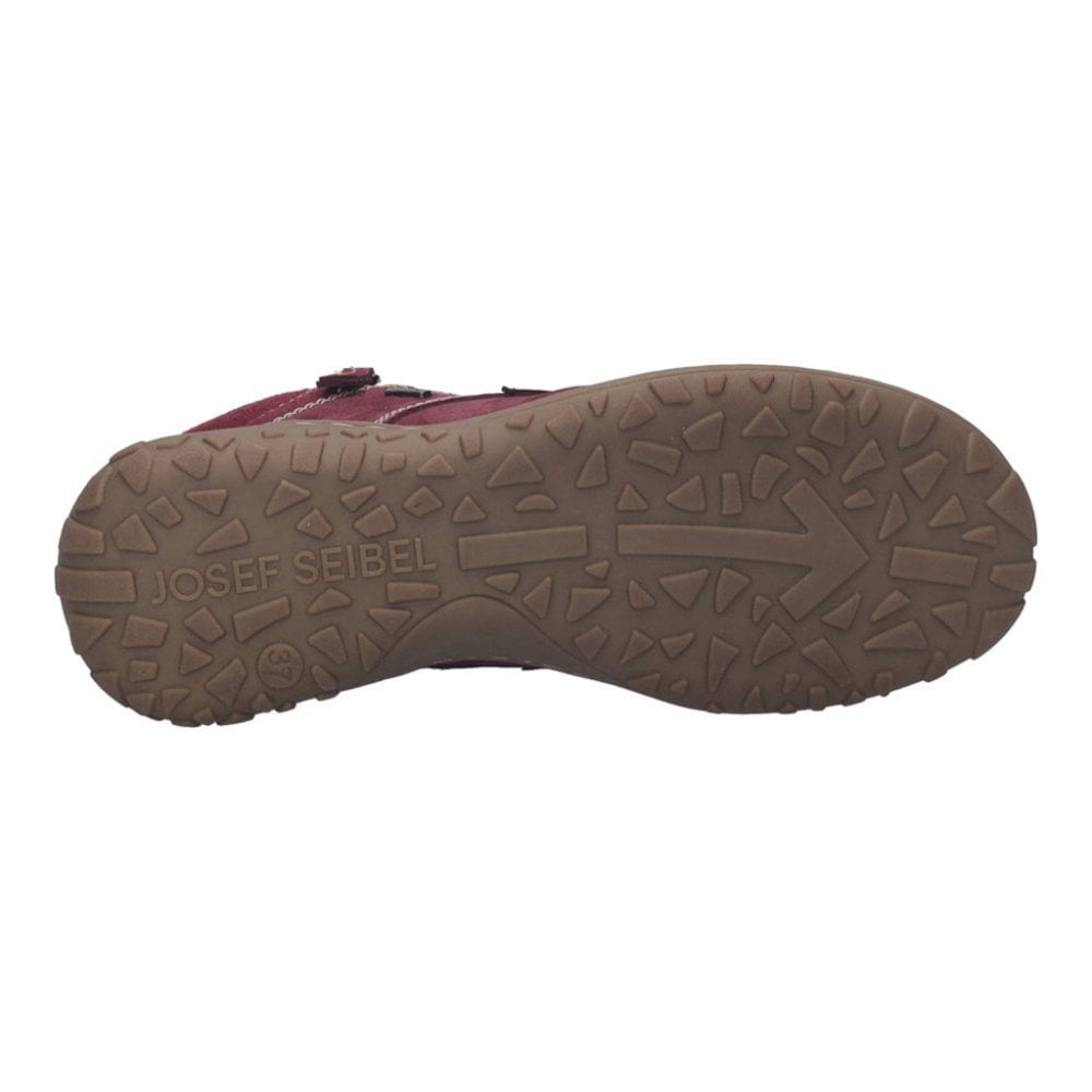 Josef Seibel Ruby 54 Waterproof Lace/Zip Up Ankle Boot - Plum - image 004 |ww_colour=plum|ww_order=004|
