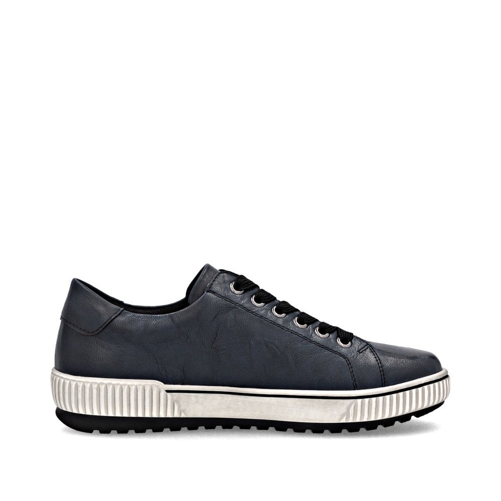 Remonte D0700 Water Resistant Lace & Zip Up - Blue - image 004 |ww_colour=blue|ww_order=004|