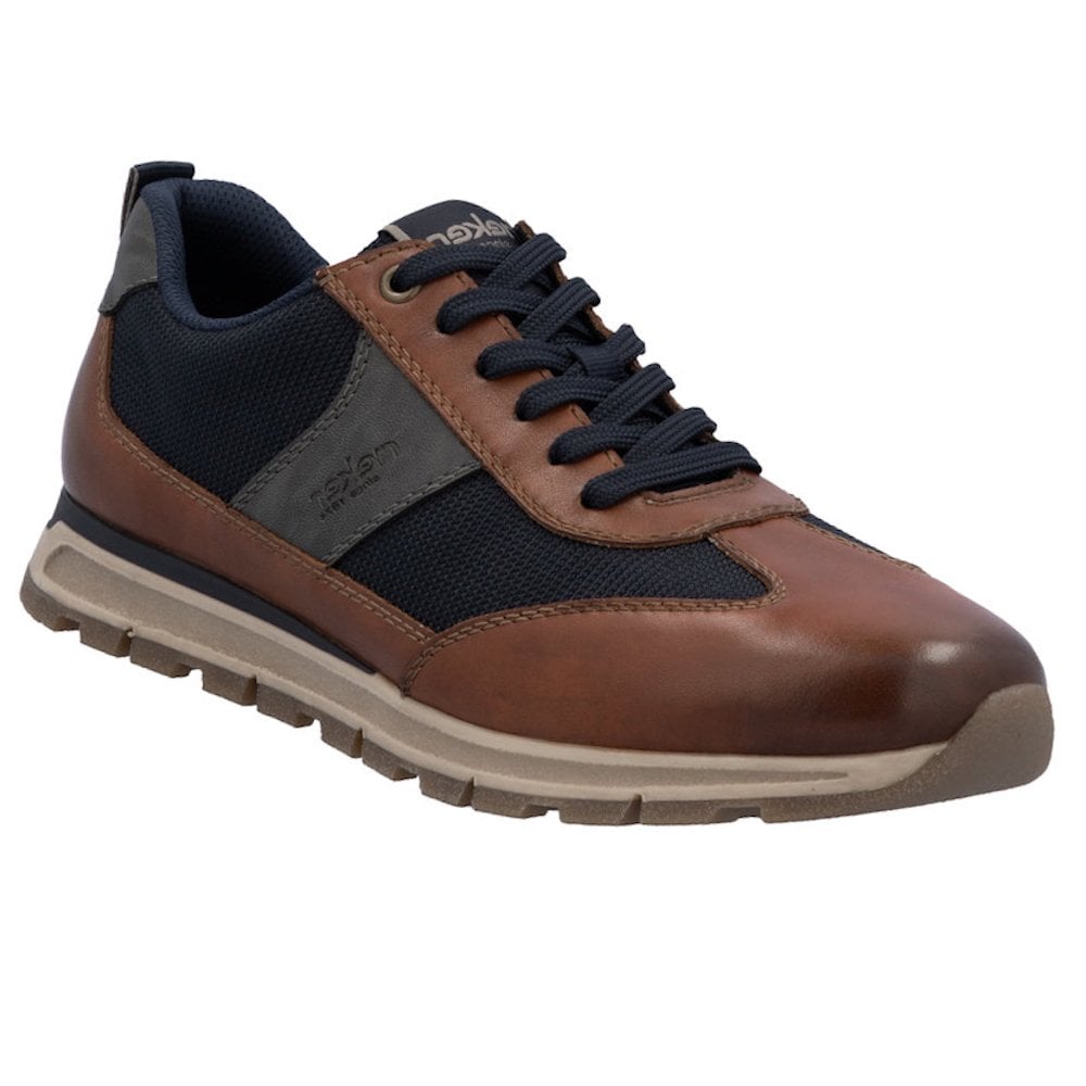 Rieker B0507 Lace & Zip Up Shoes - Brown - image 001 |ww_colour=brown|ww_order=001|