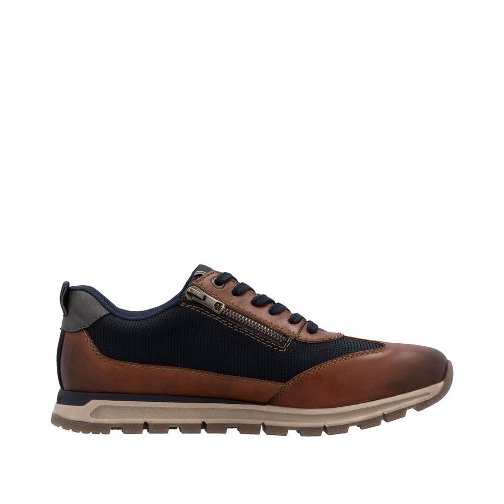 Rieker B0507 Lace & Zip Up Shoes - Brown - image 002 |ww_colour=brown|ww_order=002|