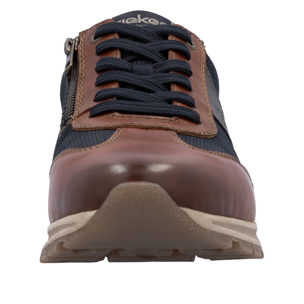Rieker B0507 Lace & Zip Up Shoes - Brown - image 006 |ww_colour=brown|ww_order=006|