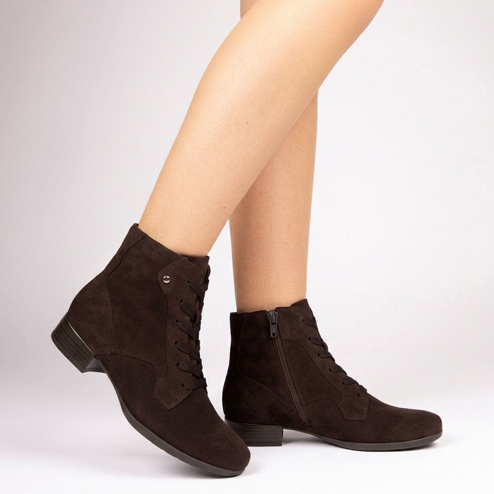 Gabor 8031.04.004 Balban Mocca H Fit Suede Ankle Boot