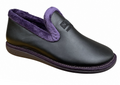 Nordikas Womens Nicola 305-4 Negro/Black Full Leather Slipper -  Updated Sole