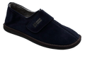 Nordikas 374 Marino/Blue Mens Full Suede Slipper with Hook & Loop Fastening - Updated Sole