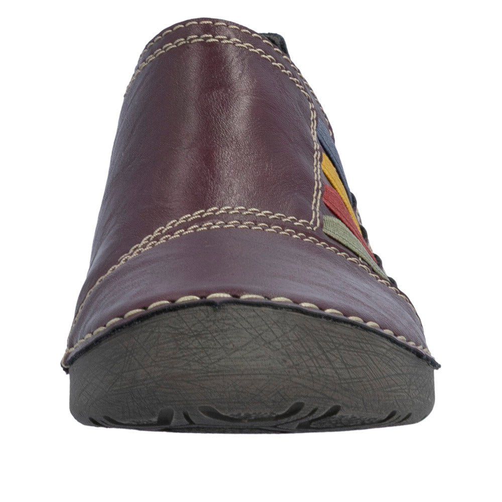 Rieker 52560-30 Burgundy Slip On Shoe