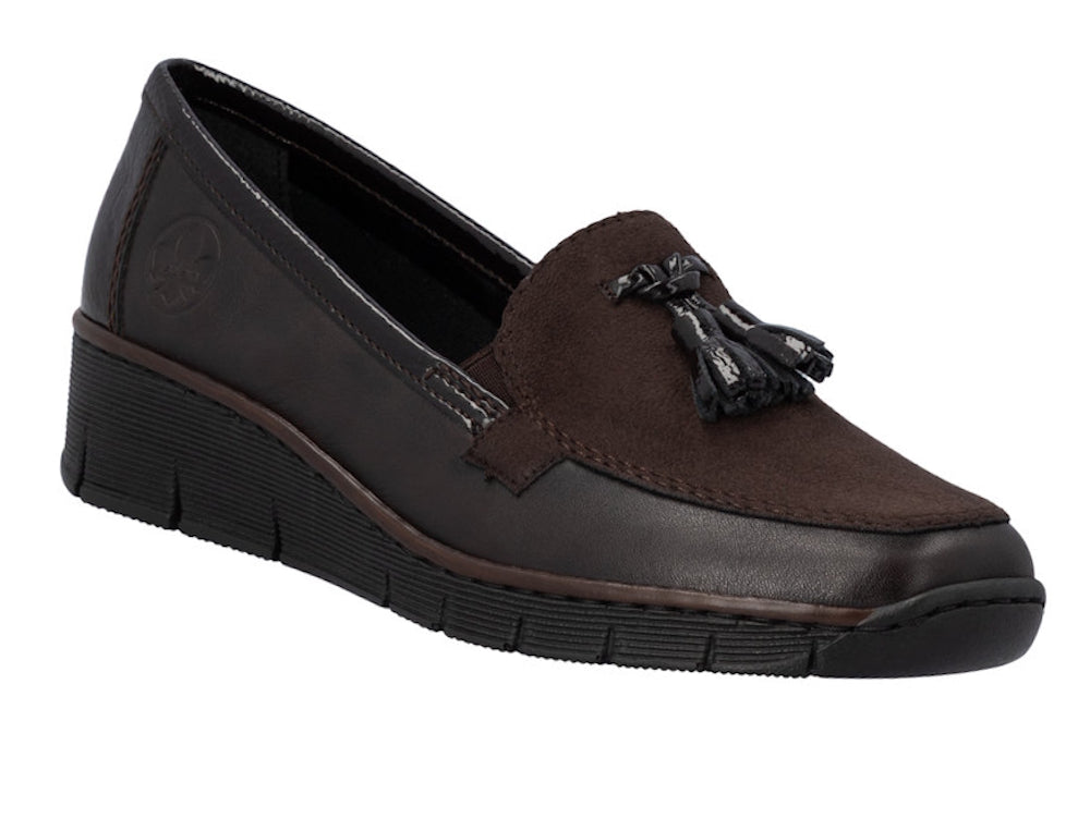 Rieker 53771-25 Slip On Brown Shoe