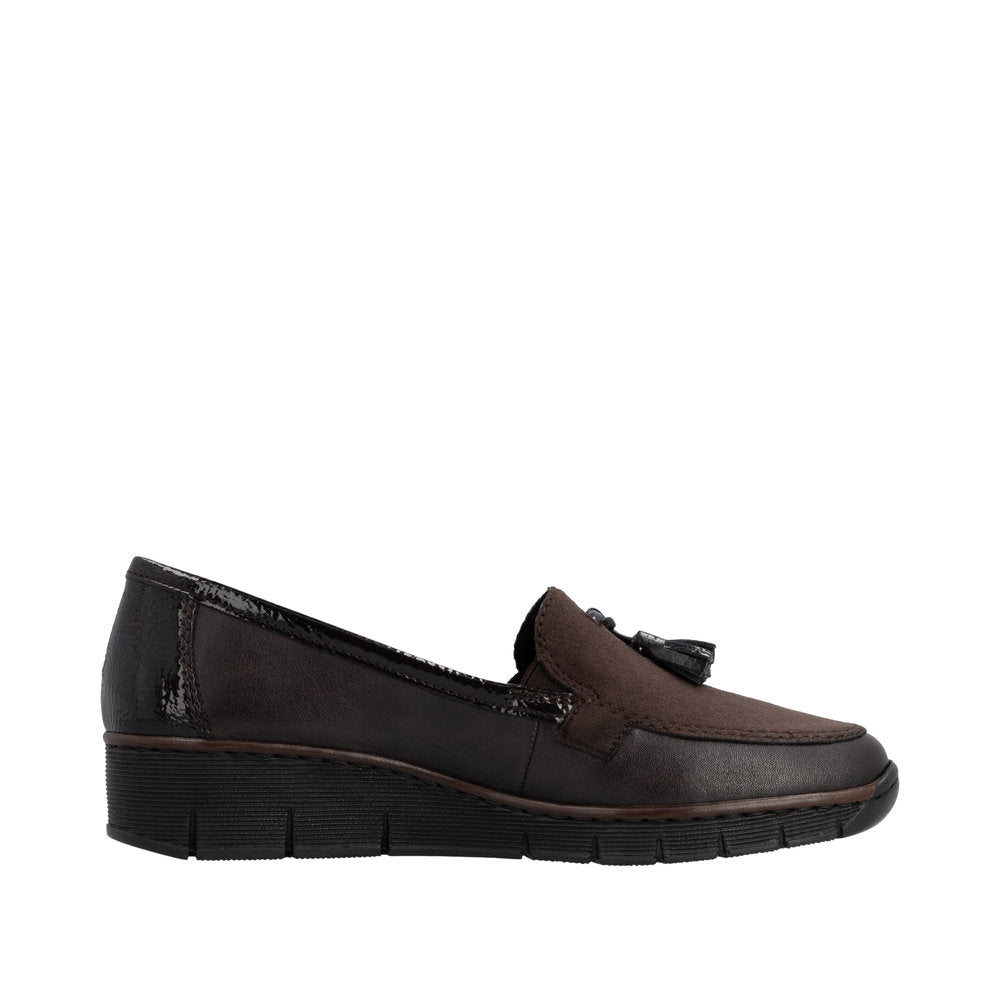 Rieker 53771-25 Slip On Brown Shoe